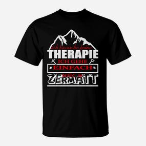 Wanderlust Bergliebhaber T-Shirt mit Zermatt Spruch - Seseable De