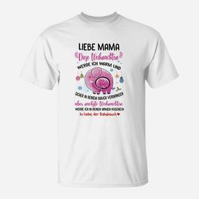 Liebe Mama Muttertag T-Shirt, Grafisches Herz & Liebe Botschaft - Seseable De