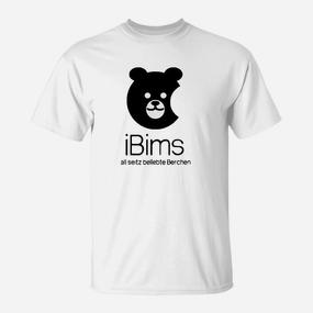 Lustiges Bären-T-Shirt iBims – al seitze belebte Berchen, cooles Motiv - Seseable De