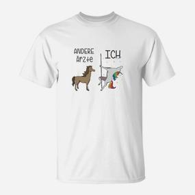 Lustiges Einhorn Tierarzt T-Shirt, Andere Ärzte VS Ich Design - Seseable De