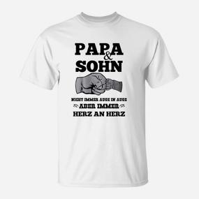 Papa & Sohn Handabdruck T-Shirt, Herz an Herz Design - Seseable De
