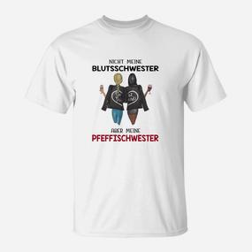 Pfeffischwester T-Shirt, Lustiges Design für Schwestern - Seseable De