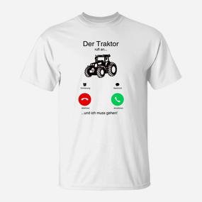 Traktor ruft lustiges T-Shirt, Telefon-Witz für Landwirte - Seseable De