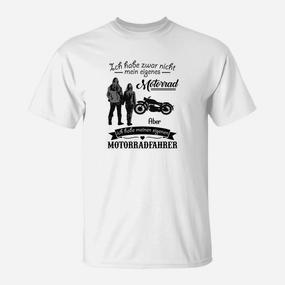 Weißes Biker T-Shirt Liebe zum Motorradfahrer Spruch für Biker-Paare - Seseable De