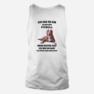Lustiges Pitbull Baby Unisex TankTop – Spaßiges Outfit für Hundefreunde - Seseable De