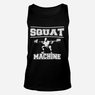Squat Machine Fitness-Enthusiasten Schwarzes Unisex TankTop - Seseable De