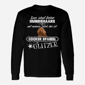 Cocker Spaniel Glitzer Langarmshirts, Stilvoll für Hundefans - Seseable De