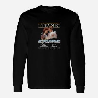 Titanic Film-Jubiläum Langarmshirts, Klassisches Motiv, Schwarzes Tee - Seseable De