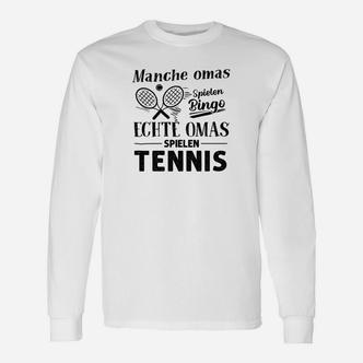 Manche Omas Spielen Bingo Tennis Langarmshirts - Seseable De