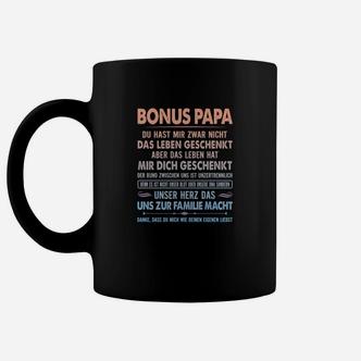 Bonus Papa Schwarz Tassen, Aufdruck für Stiefväter - Seseable De