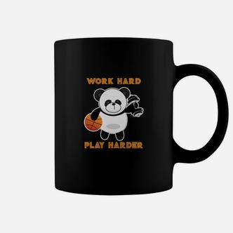 Arbeit Hart Spielen Hart Basketball Panda Tassen - Seseable De