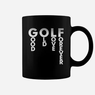 Herren Golf Tassen GOLF GOOD LOVE FOREVER, Sportliches Design in Schwarz - Seseable De