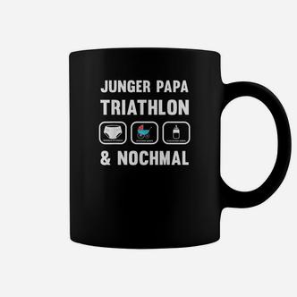 Herren Junger Papa Triathlon   Geschenk Werdender Papa  Tassen - Seseable De