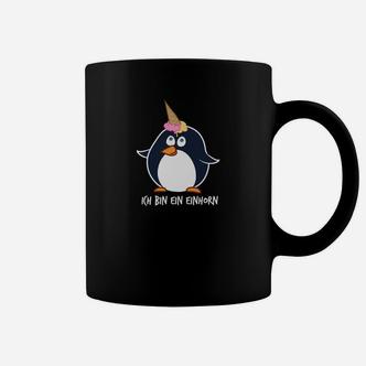 Lustiges Pinguin-Einhorn Tassen Ich bin ein Einhorn, Schwarz - Seseable De
