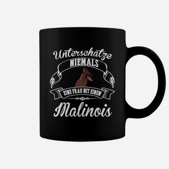 Malinois Damen Tassen Unterschätze nie eine Frau mit Malinois, Lustiges Hundebesitzer Tee - Seseable De