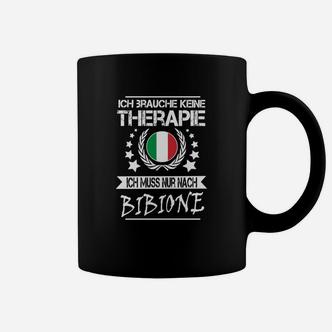 Schwarzes Tassen Therapie? Nur Bibione! mit Italien-Flagge - Seseable De