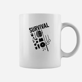 Survival-Print Tassen für Herren in Schwarz und Weiß, Outdoor Motiv - Seseable De