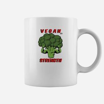 Vegan Strength Brokkoli Motiv Tassen für Herren, Motivations-Design - Seseable De