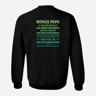 Bonus Papa Sweatshirt: Personalisiertes Tee für Stiefväter mit Spruch - Seseable De
