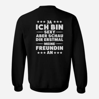 Ja, Ich Bin Sexy Partner-Sweatshirt, Schwarzes Sweatshirt mit Spruch - Seseable De