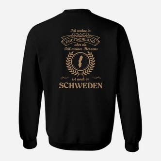 Schwarz Sweatshirt Ehre der Wurzeln Deutschland-Schweden, Herkunfts-Design - Seseable De