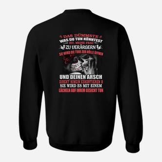 Schwarzes Wolf Sweatshirt mit Spruch, Motiv Tee für Naturfreunde - Seseable De