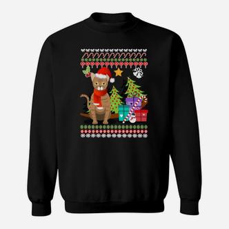 Festliches Katzen-Weihnachts-Sweatshirt, Ugly-Sweater-Design - Seseable De