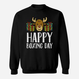 Happy Boxing Day Rentier Präsentiert Weihnachtsbox Sweatshirt - Seseable De