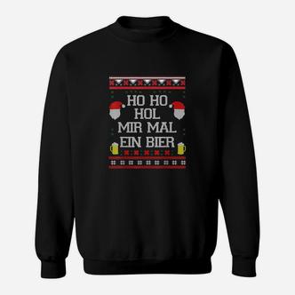Ho Ho Hol Mir Mal Ein Bier Ugly Christmas Sweater Geschenk Sweatshirt - Seseable De