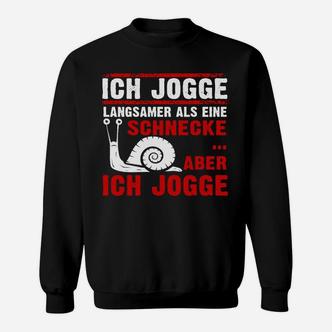 Lustiges Jogging-Sweatshirt Langsamer als Schnecke Joggen - Seseable De
