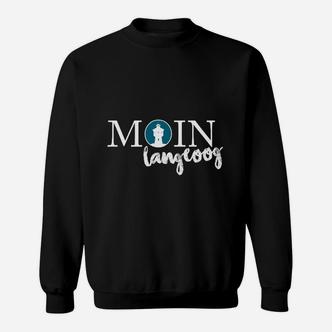Moin Langeoog Norddeutschland Sweatshirt für Herren, Grüße Design - Seseable De