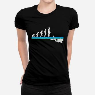 Evolution des Schwimmens Frauen Tshirt, Witziges Schwimmer-Entwicklungs-Frauen Tshirt - Seseable De