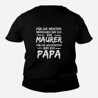 Maurer Papa Kinder Tshirt – Perfektes Kinder Tshirt für Stolze Väter und Handwerker - Seseable De