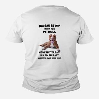 Lustiges Pitbull Baby Kinder Tshirt – Spaßiges Outfit für Hundefreunde - Seseable De