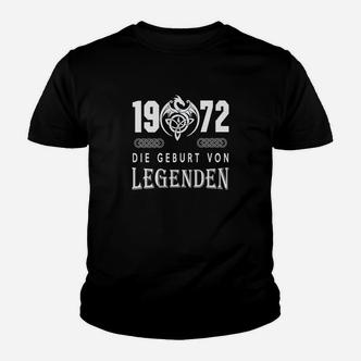 1972 Die Geburt Von Legenden Kinder T-Shirt - Seseable De