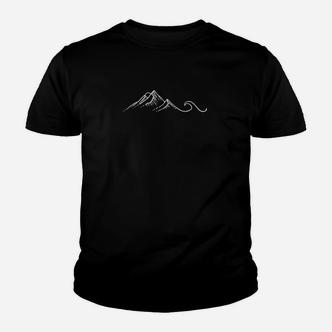 Berge  Wave Berge  Welle Sonne Kinder T-Shirt - Seseable De