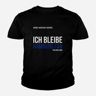 Hamburg Fan Kinder Tshirt in Schwarz, Ein Leben lang Treuebekundung - Seseable De
