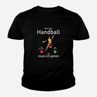 Handball 2019 Wenn Der Hanball Kinder T-Shirt - Seseable De