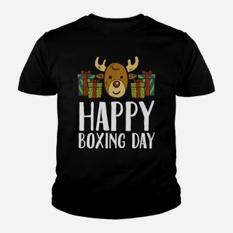 Happy Boxing Day Rentier Präsentiert Weihnachtsbox Kinder T-Shirt - Seseable De
