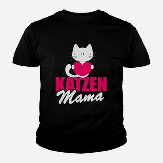 Katzen Mama Kinder Tshirt für Damen mit Herz & Kätzchen Motiv - Seseable De