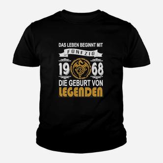 Legenden Geboren 1968 Kinder Tshirt, 50. Geburtstag Jubiläums Tee - Seseable De