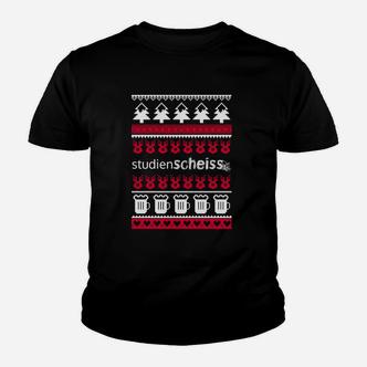 Studienscheiss Ugly Christmas Sweater Kinder T-Shirt - Seseable De