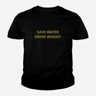 Wasser Trinken Whisky Sparen Kinder T-Shirt - Seseable De