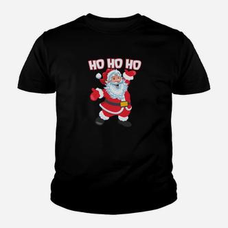 Weihnachtsmann Ho Ho Ho Schwarzes Kinder Tshirt, Festliche Bekleidung - Seseable De