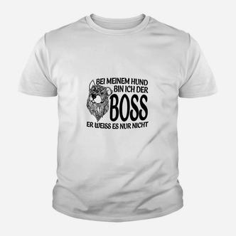 Bei Meinem Hund Bin Ich Der Boss Kinder T-Shirt - Seseable De