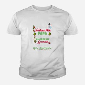 Frohe Erste Weihnachten Papa Kinder T-Shirt - Seseable De