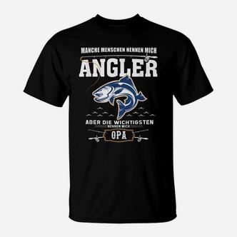 Angler Opa Fischer Angelrute Angeln Hobb T-Shirt - Seseable De