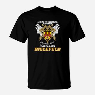 Bielefeld Stolz T-Shirt für Herren, Adler Wappen Design, Schwarz - Seseable De