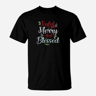 Fröhliche Und Glückliche Weihnachten T-Shirt - Seseable De