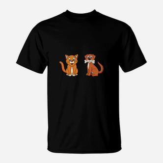 Hunde Katzen Knochen Haustiere T-Shirt - Seseable De
